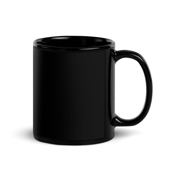 "Liquid Therapy" Black Glossy Mug