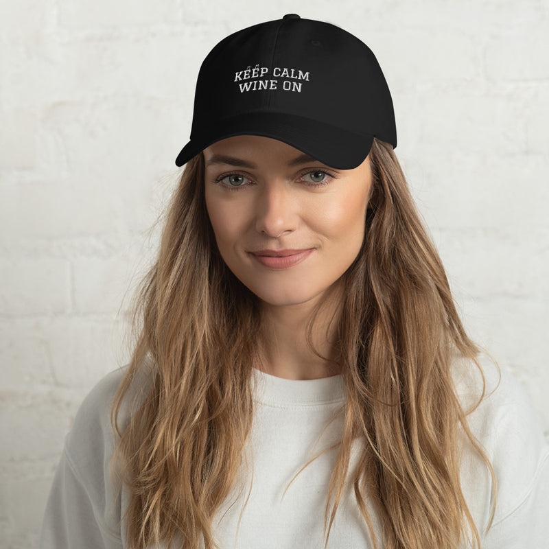 Keep Calm, Wine On Hat