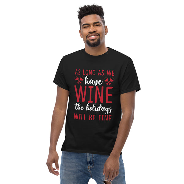 Camiseta clásica de hombre "Mientras tengamos vino"