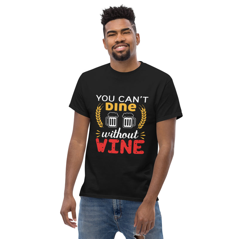 Camiseta clásica de hombre "No se puede cenar sin vino"