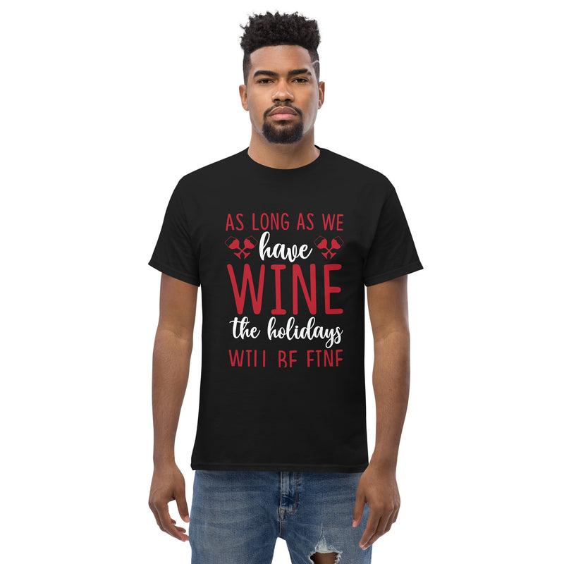 Camiseta clásica de hombre "Mientras tengamos vino"