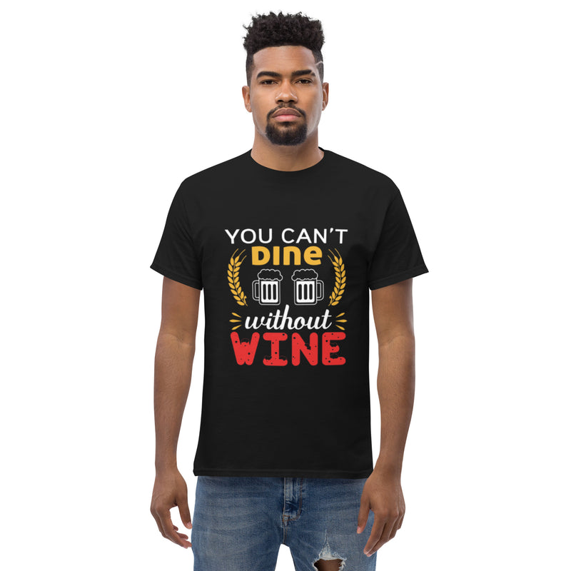 Camiseta clásica de hombre "No se puede cenar sin vino"