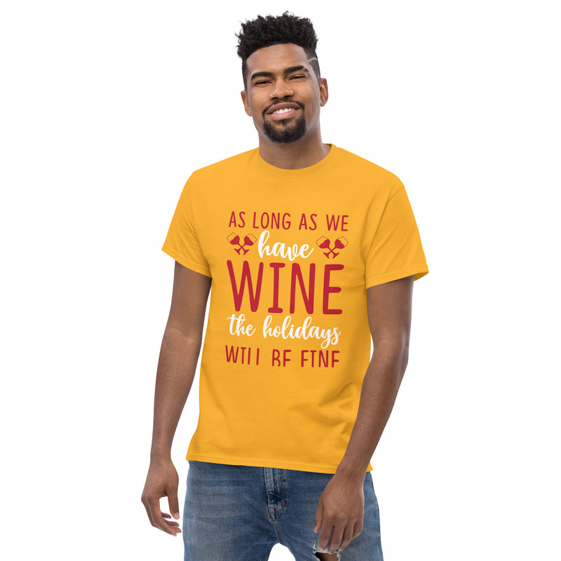 Camiseta clásica de hombre "Mientras tengamos vino"