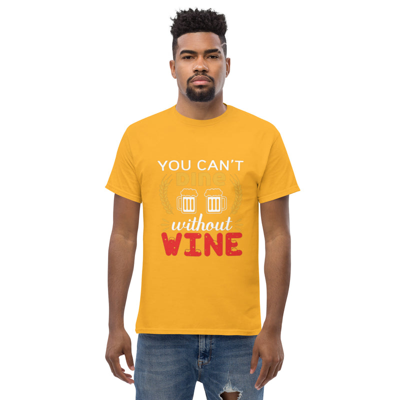 Camiseta clásica de hombre "No se puede cenar sin vino"