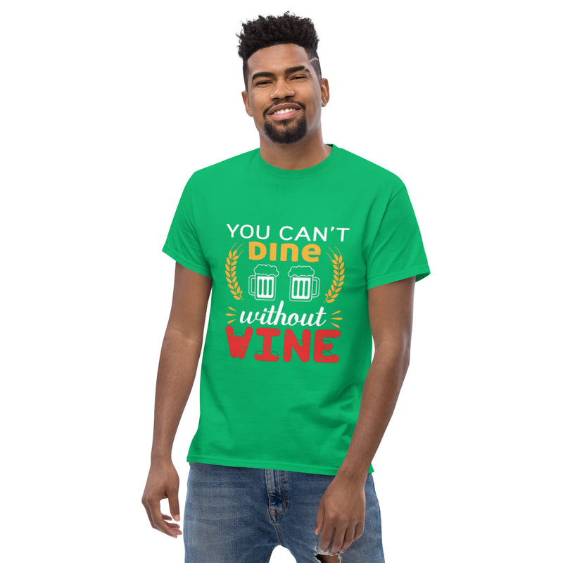 Camiseta clásica de hombre "No se puede cenar sin vino"