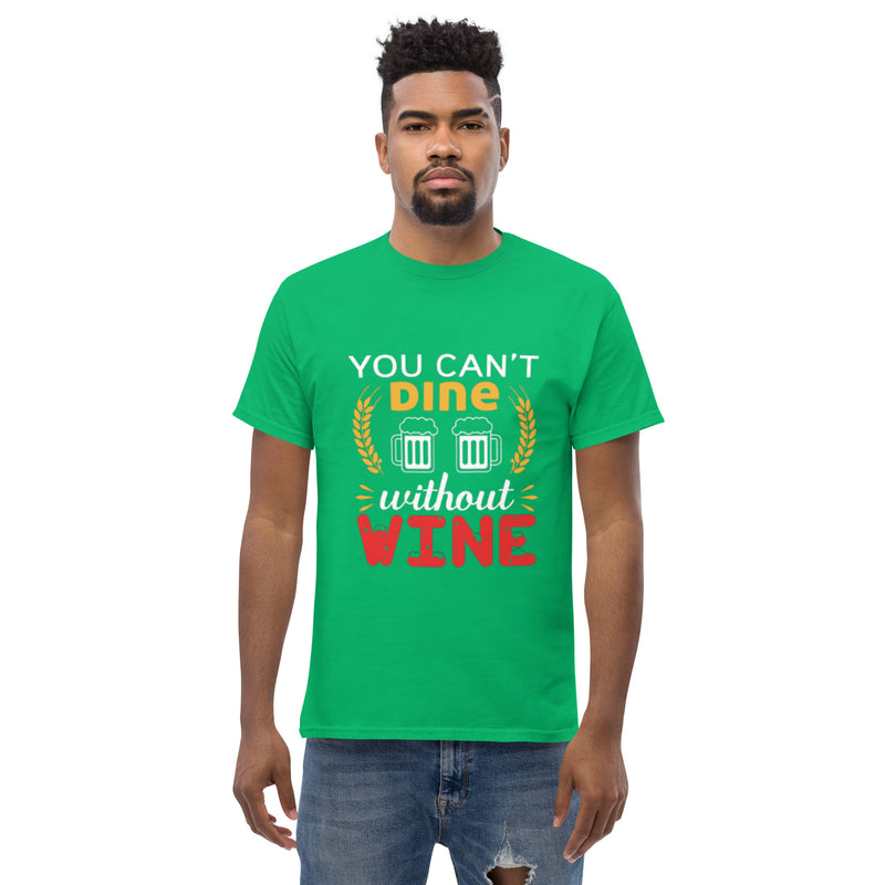 Camiseta clásica de hombre "No se puede cenar sin vino"