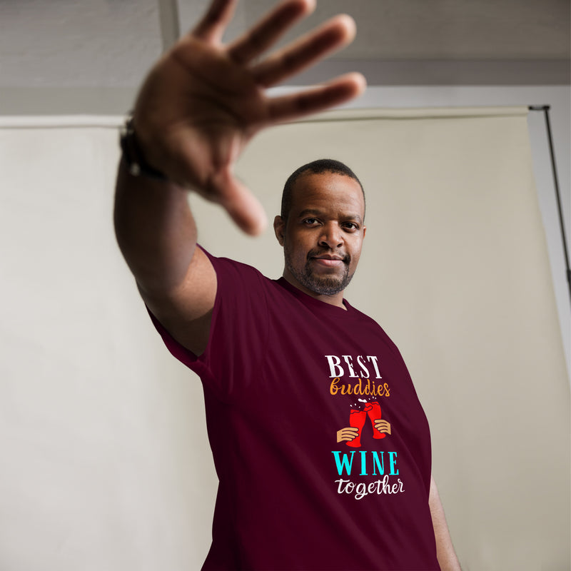 Camiseta clásica de hombre "Best Buddies Wine Together"