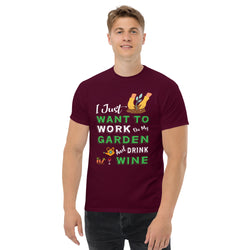 Camiseta clásica de hombre "Solo quiero trabajar"