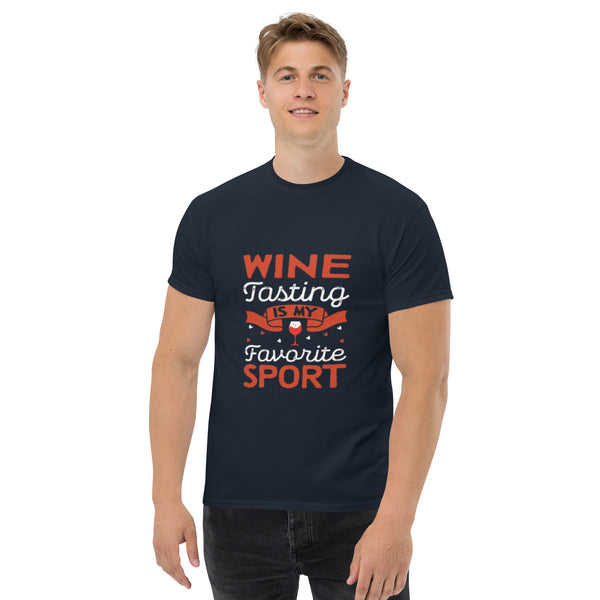 Camiseta clásica de hombre "La cata de vinos es mi deporte favorito"