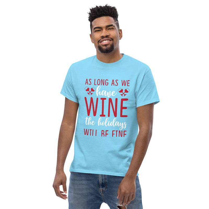 Camiseta clásica de hombre "Mientras tengamos vino"