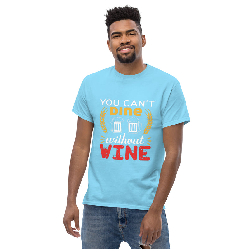 Camiseta clásica de hombre "No se puede cenar sin vino"