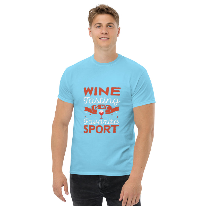 Camiseta clásica de hombre "La cata de vinos es mi deporte favorito"