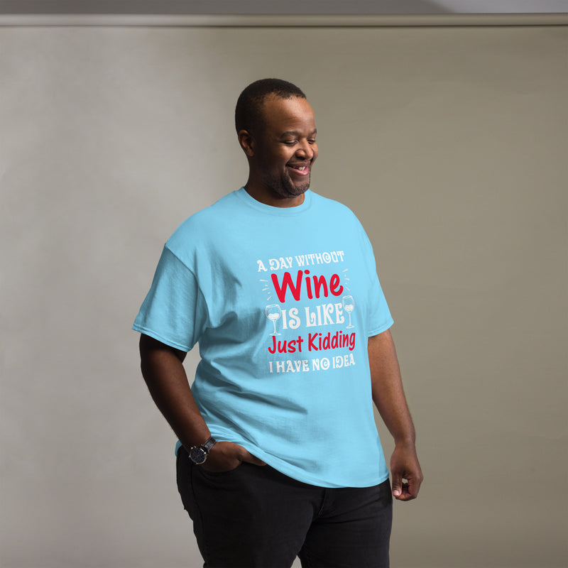 Camiseta clásica de hombre "Un día sin vino"