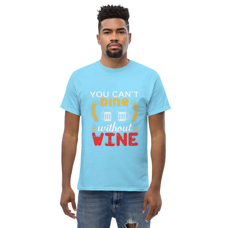 Camiseta clásica de hombre "No se puede cenar sin vino"