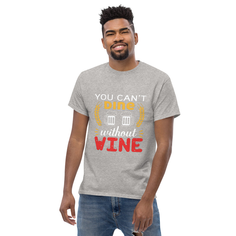 Camiseta clásica de hombre "No se puede cenar sin vino"