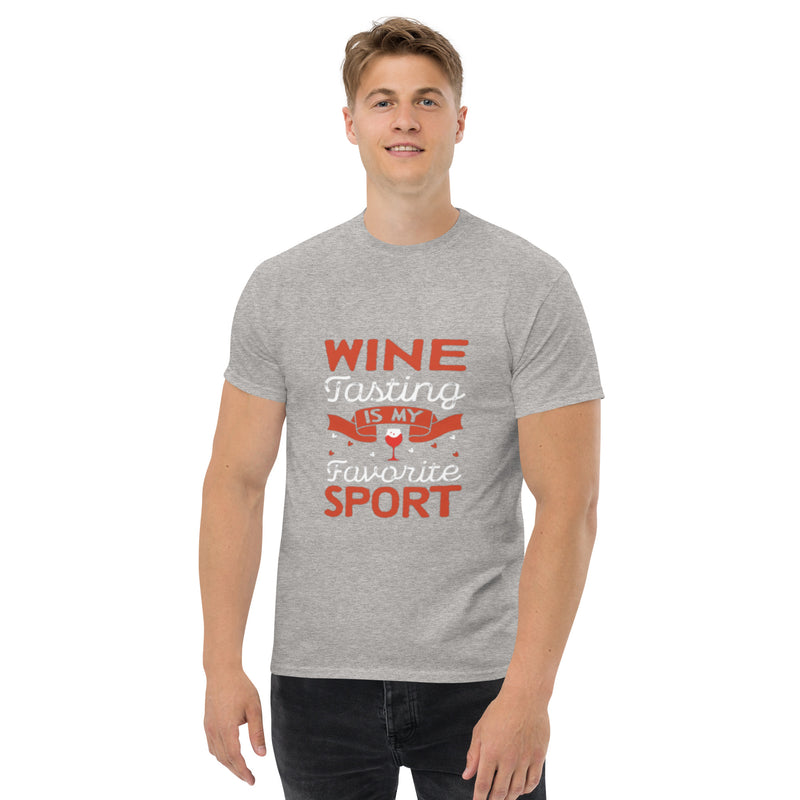 Camiseta clásica de hombre "La cata de vinos es mi deporte favorito"