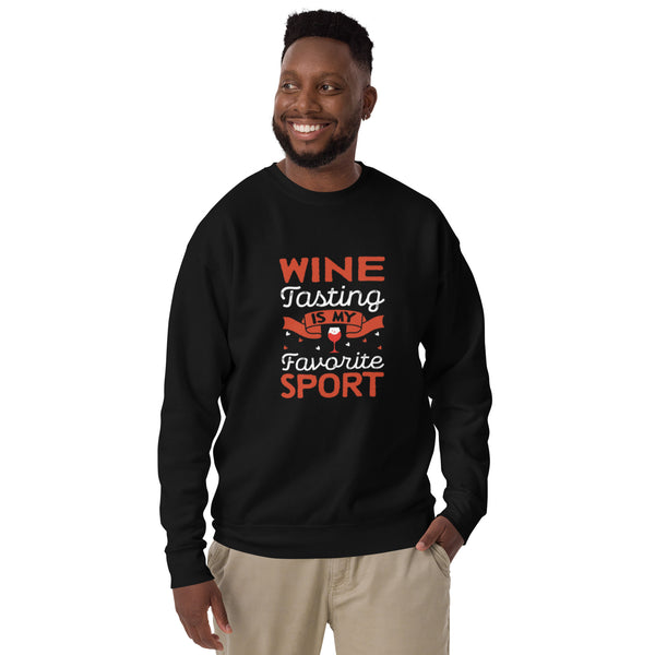 Sudadera "La cata de vinos es mi deporte favorito"