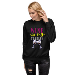 Sudadera "El vino es mi terapia"