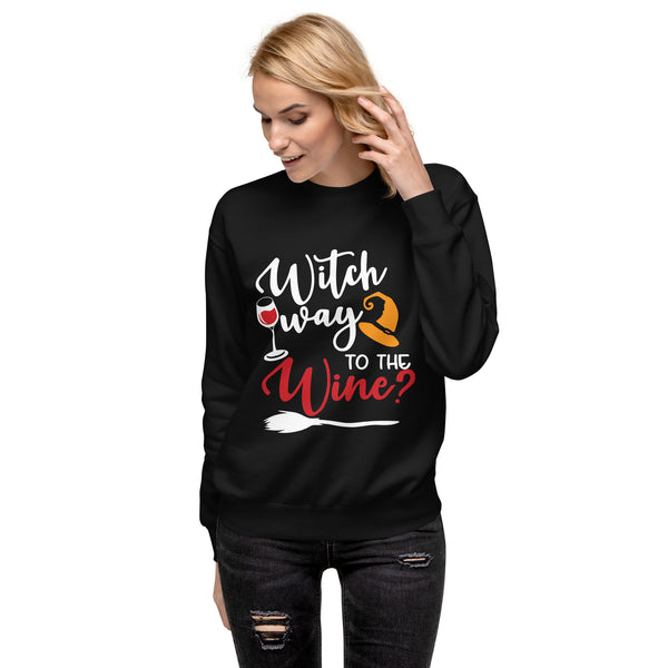 Sudadera "Witch Way To The Wine"