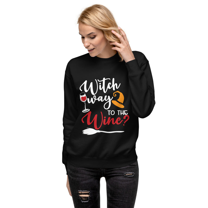 Sudadera "Witch Way To The Wine"