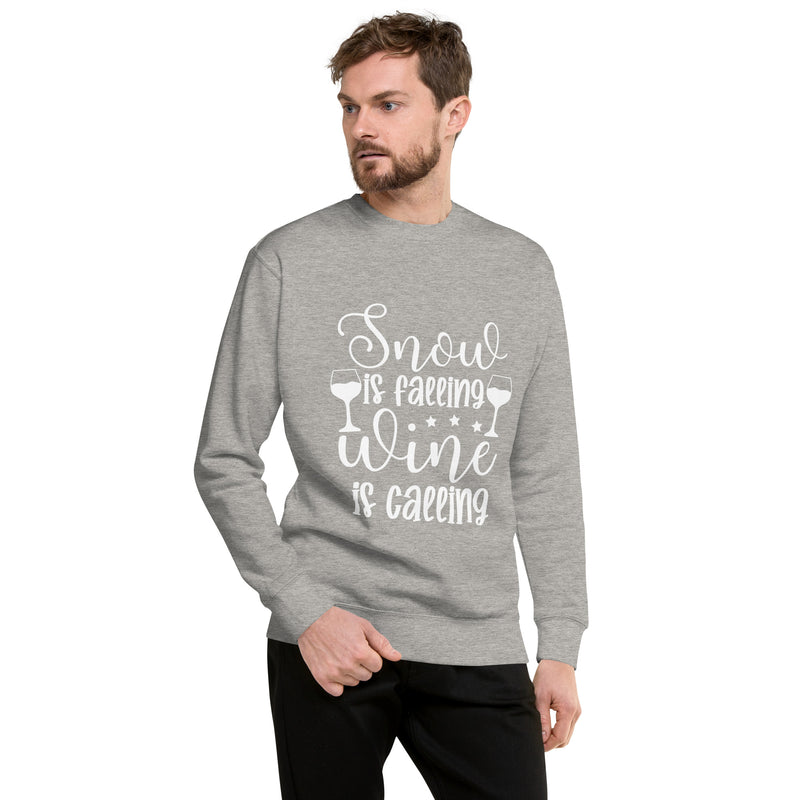 Sudadera "Snow Is Calling Wine Is Calling"