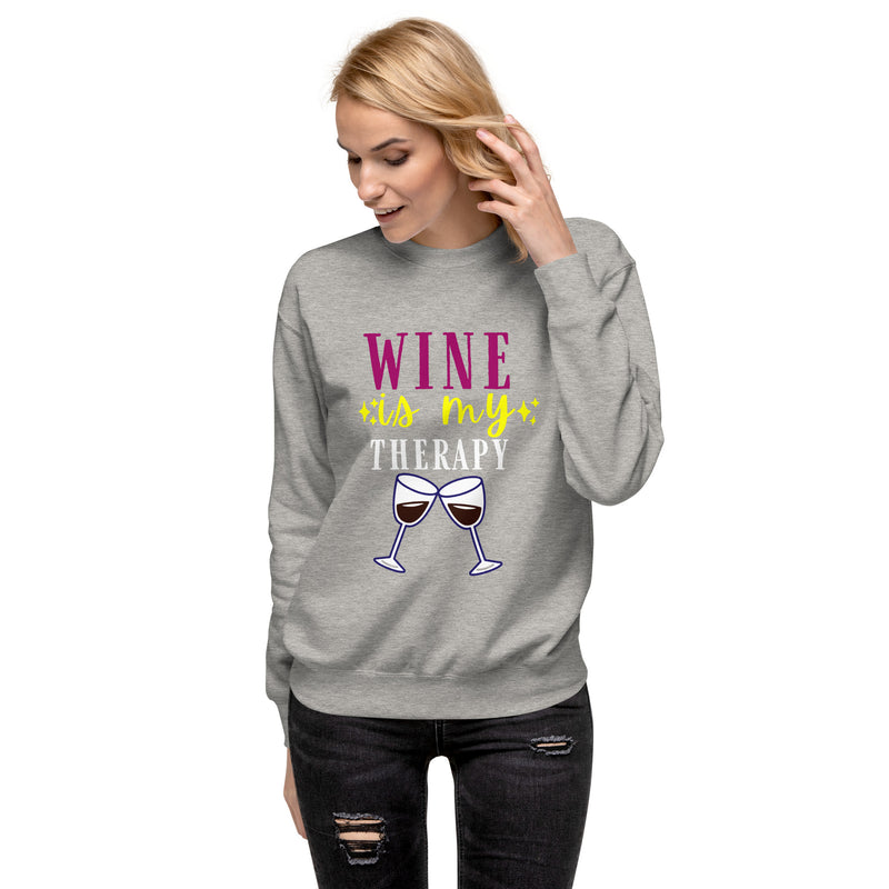 Sudadera "El vino es mi terapia"