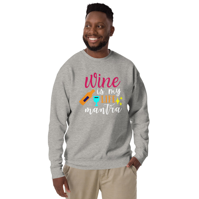 Sudadera "El vino es el mantra de mi vida"