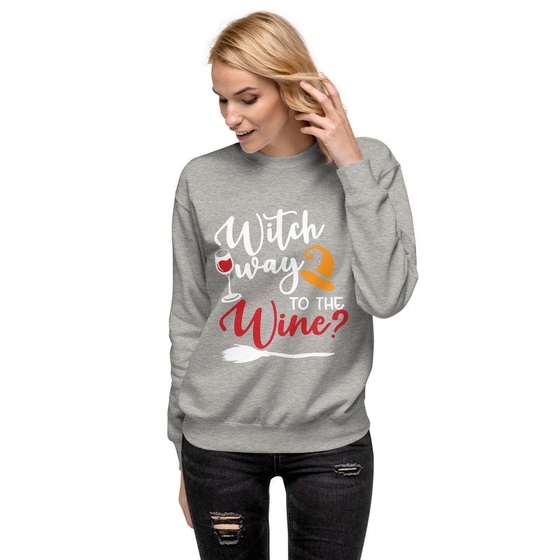 Sudadera "Witch Way To The Wine"