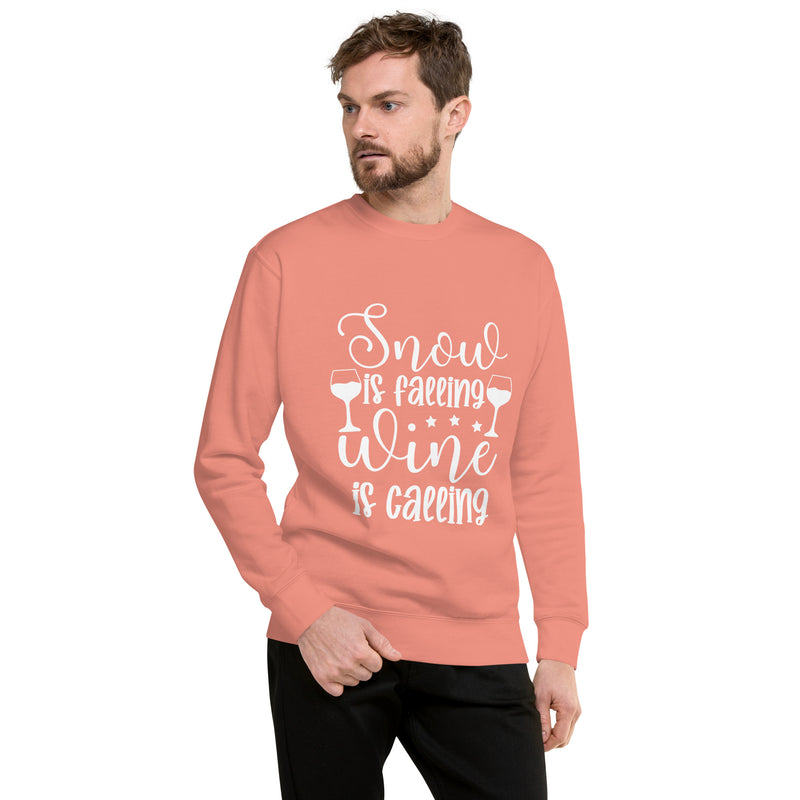 Sudadera "Snow Is Calling Wine Is Calling"