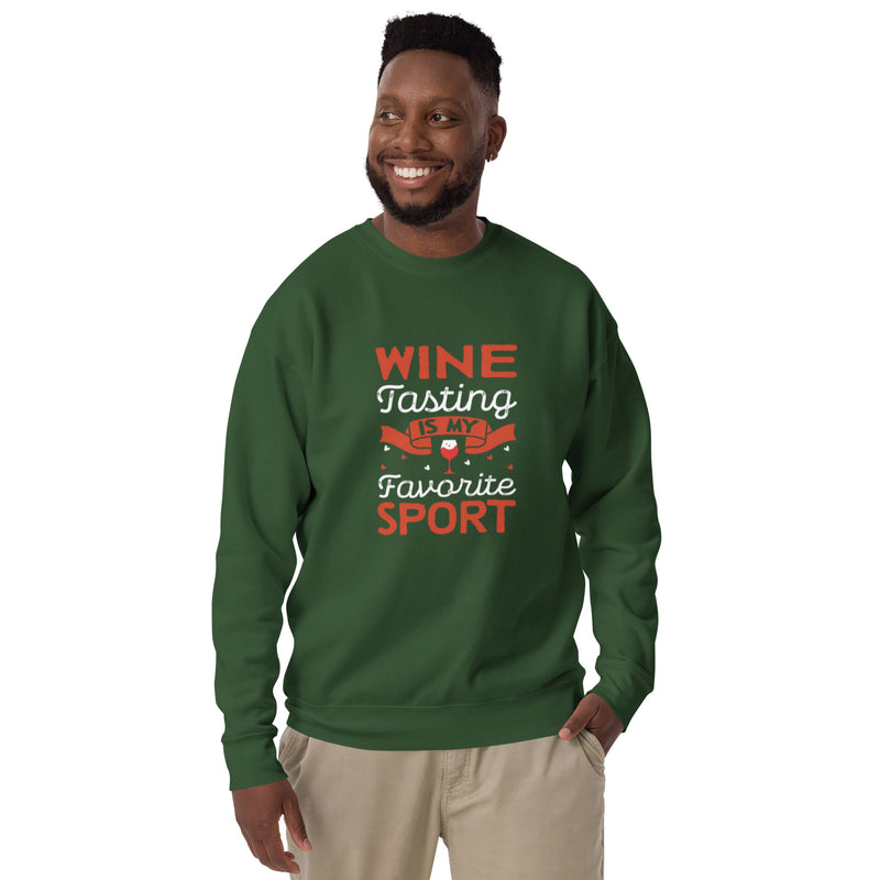 Sudadera "La cata de vinos es mi deporte favorito"