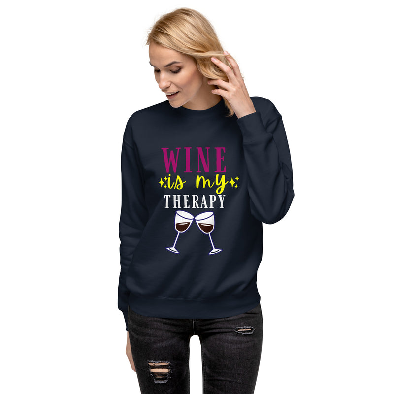 Sudadera "El vino es mi terapia"