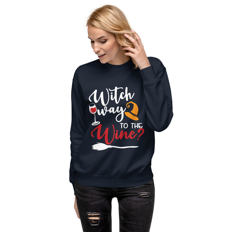 Sudadera "Witch Way To The Wine"