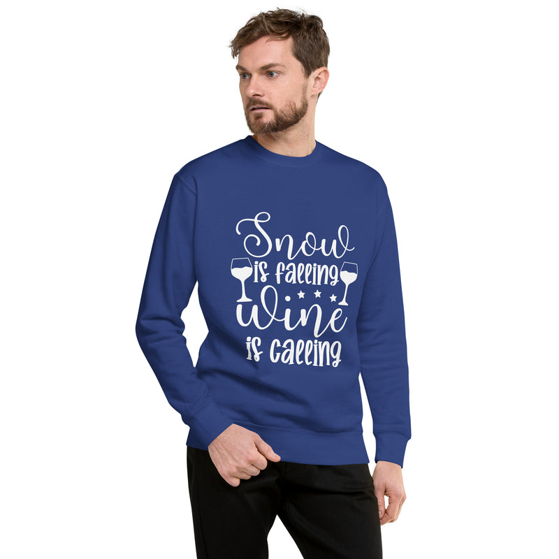 Sudadera "Snow Is Calling Wine Is Calling"