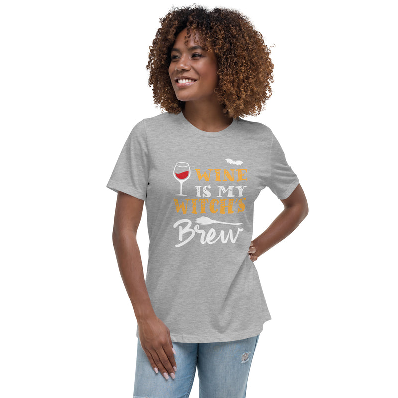 Camiseta ancha para mujer "El vino es el brebaje de mi bruja"