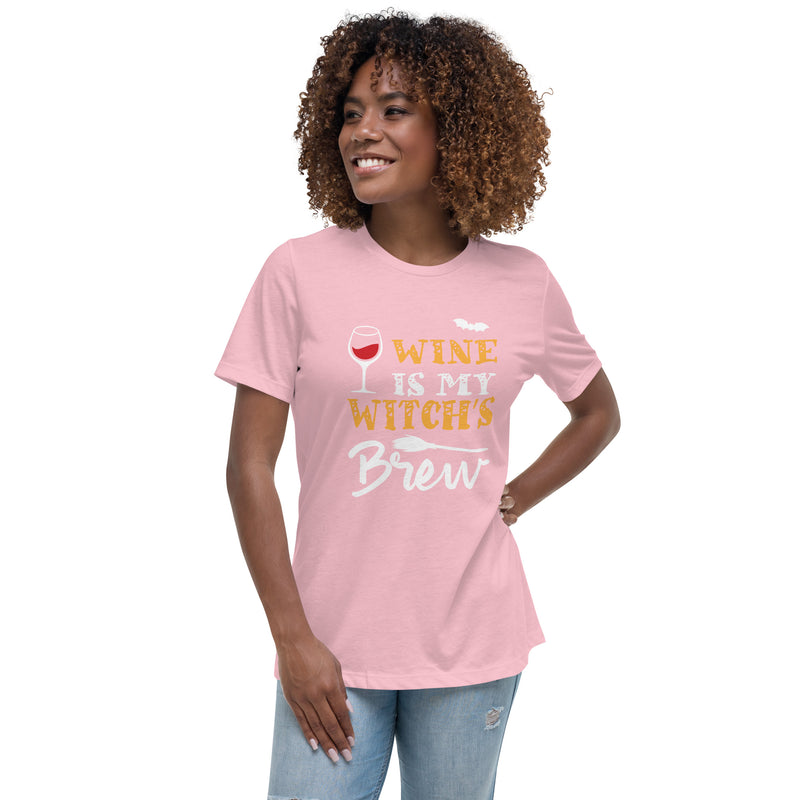 Camiseta ancha para mujer "El vino es el brebaje de mi bruja"